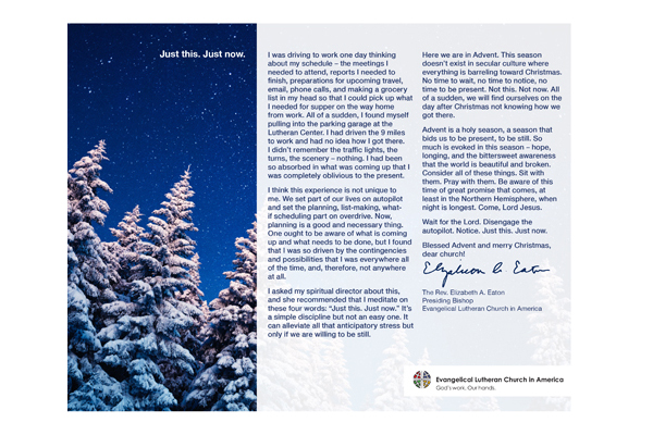 Christmas Message 2017