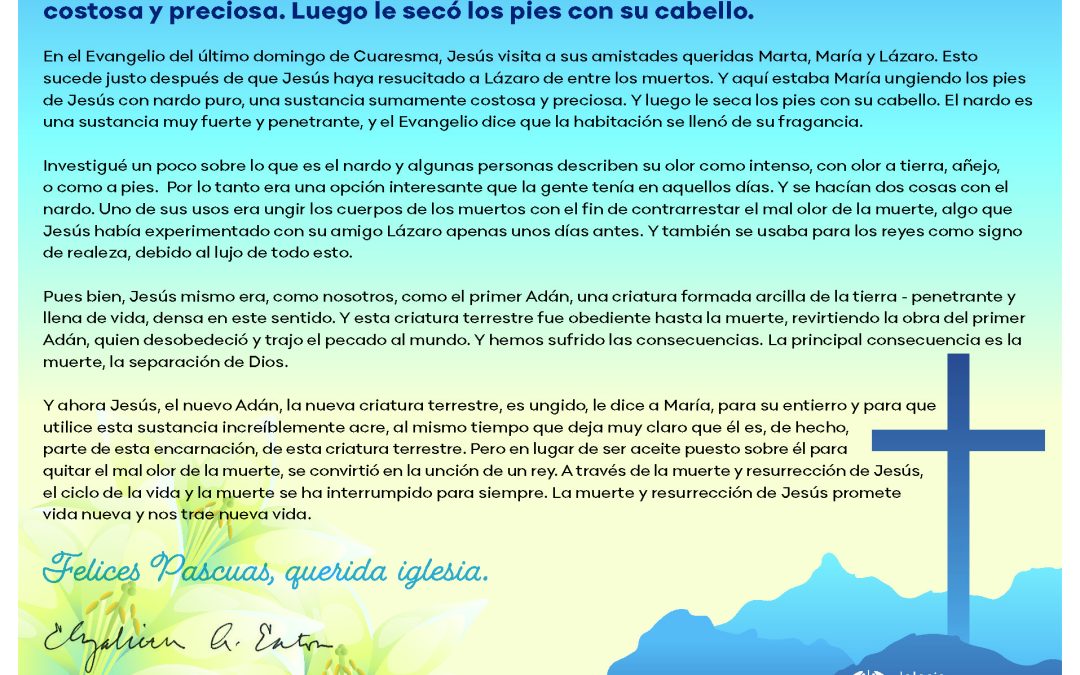 Bishop Eaton's Easter Message 2025 - Spanish