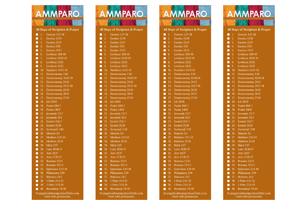 AMMPARO Bookmark – Lenten Bible Study