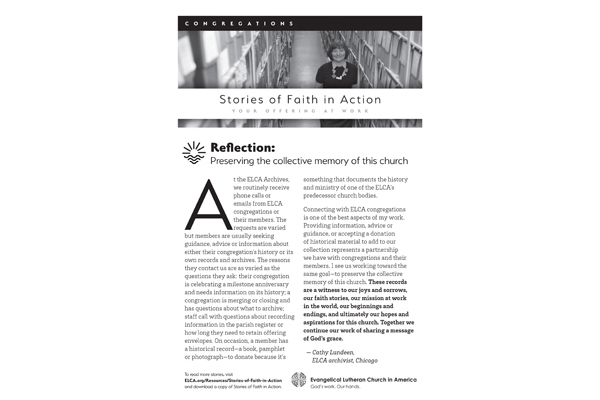 Reflection Preserving bulletin insert
