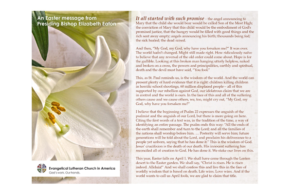 Easter Message 2018