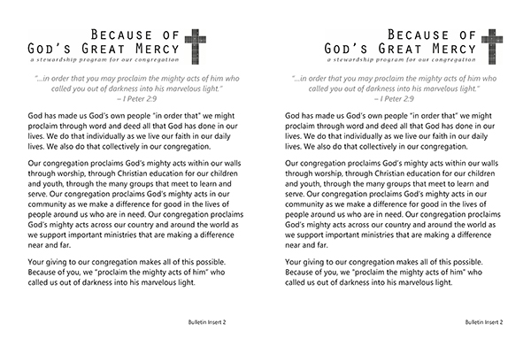 Bulletin Insert 2