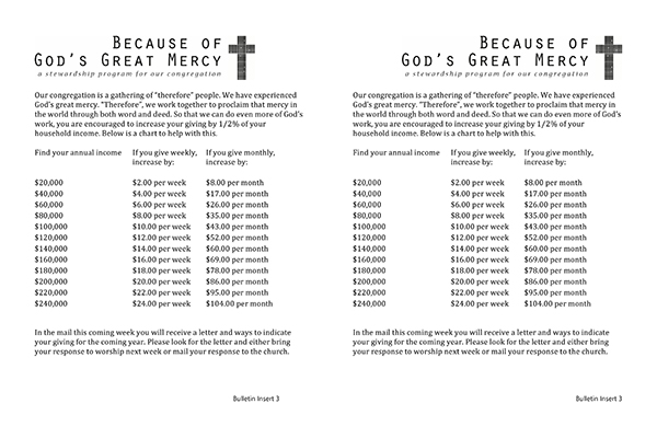 Bulletin Insert 3