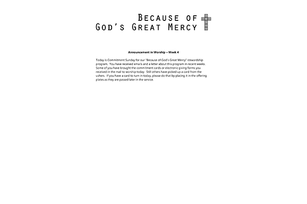 Worship Talk 4