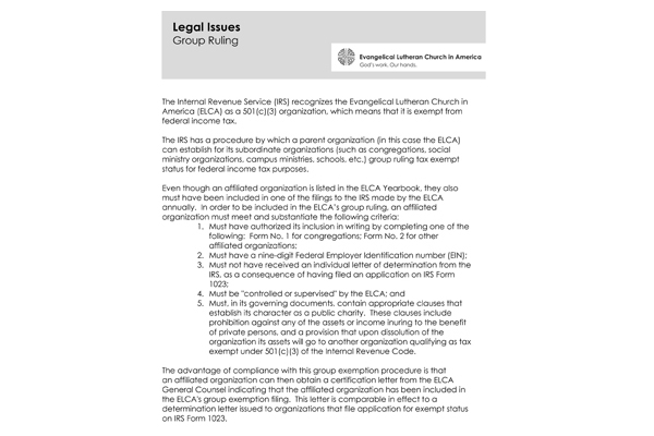 Group Ruling