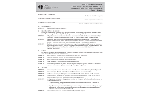 Pasos Compensacion Palabra y Servicio