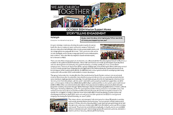 Mission Support Memo – October 2024