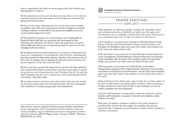 June 2017 Letter