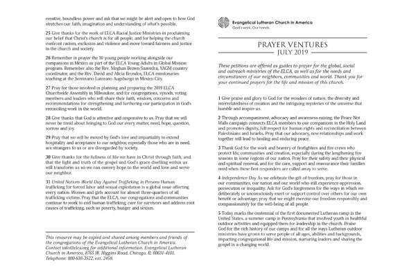 July 2019 Letter