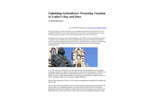 Preaching Vocation