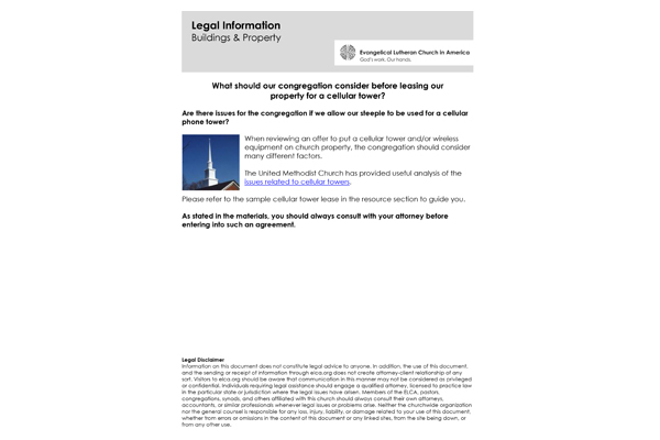 Cellular Tower Lease