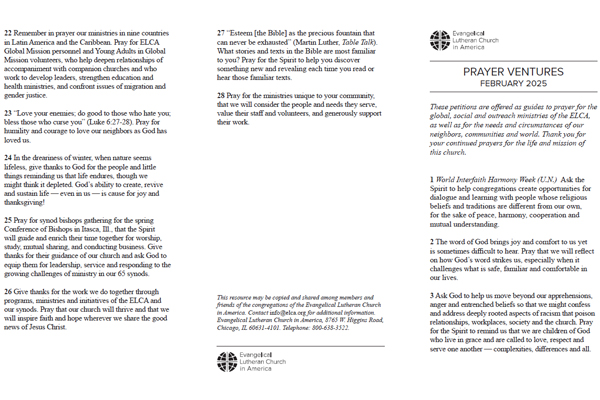 Prayer Ventures – February 2025 (legal)